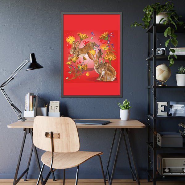 Jackrabbit Love Framed Paper Posters