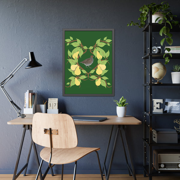 Partridge in a Pear Tree Framed Paper Posters