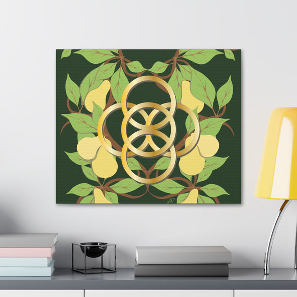 Five Golden Rings of Christmas  Canvas Gallery Wraps