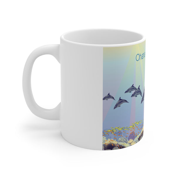 Dolphin Family Ceramic Mug 11oz