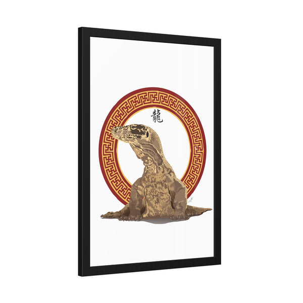 Komodo Dragon Framed Paper Posters
