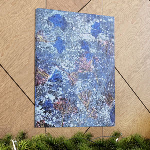 Leaves in Frost  Canvas Gallery Wraps