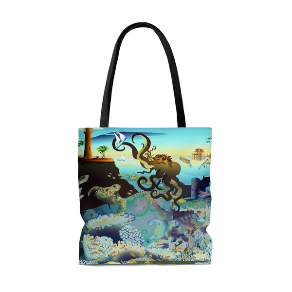 Above and Below Tote Bag
