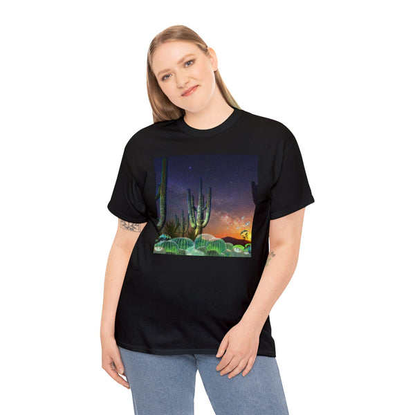 Cactus Glow Unisex Heavy Cotton Tee
