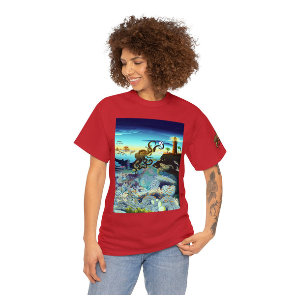 Above and Below Unisex Heavy Cotton Tee