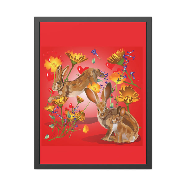 Jackrabbit Love Framed Paper Posters