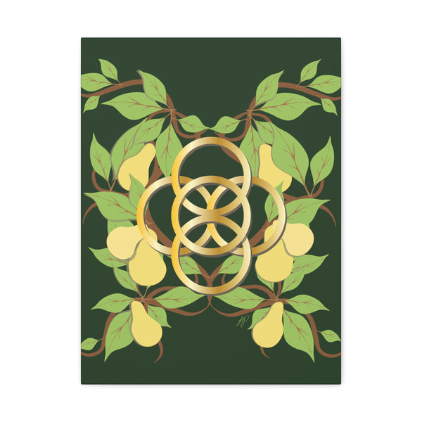 Five Golden Rings of Christmas  Canvas Gallery Wraps