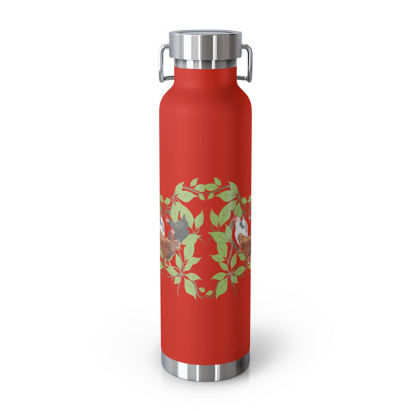 Three French Hens Copper Vacuum Insulated Bottle, 22oz