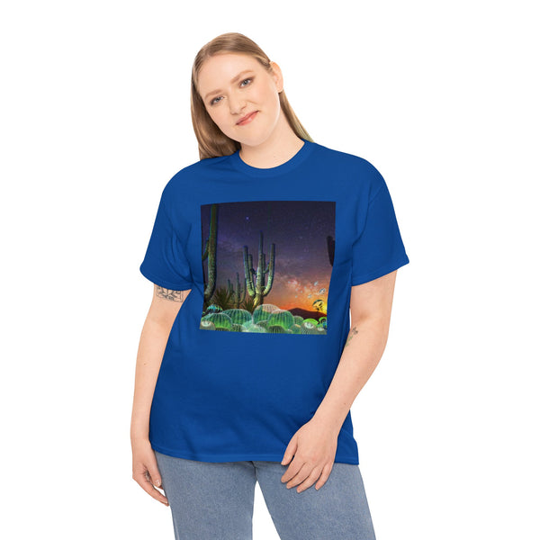 Cactus Glow Unisex Heavy Cotton Tee