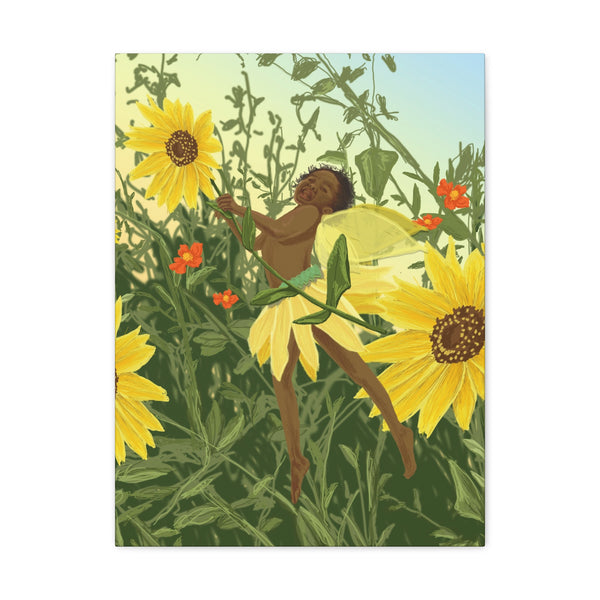 Sunflower Fairy  Canvas Gallery Wraps