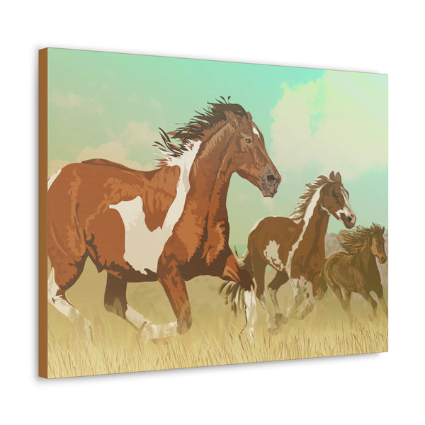 Wild Mustangs Gallery Wraps