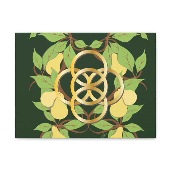 Five Golden Rings of Christmas  Canvas Gallery Wraps