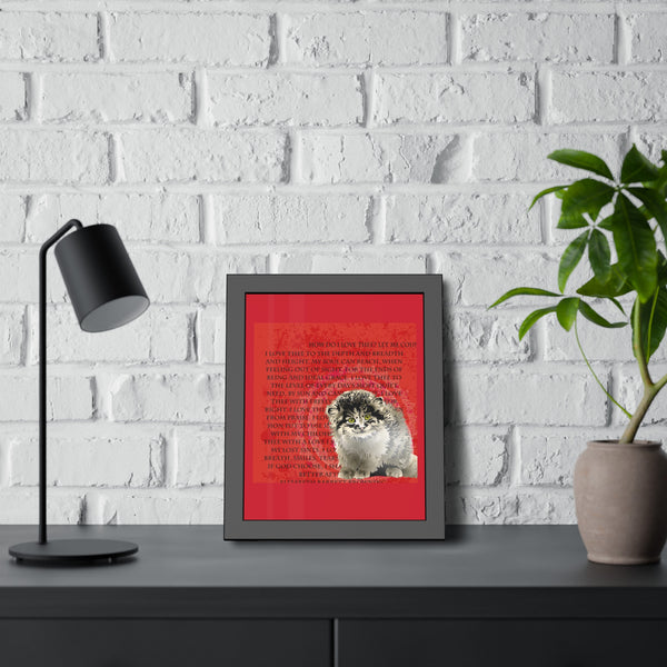 Love Pallas Cat Framed Paper Posters