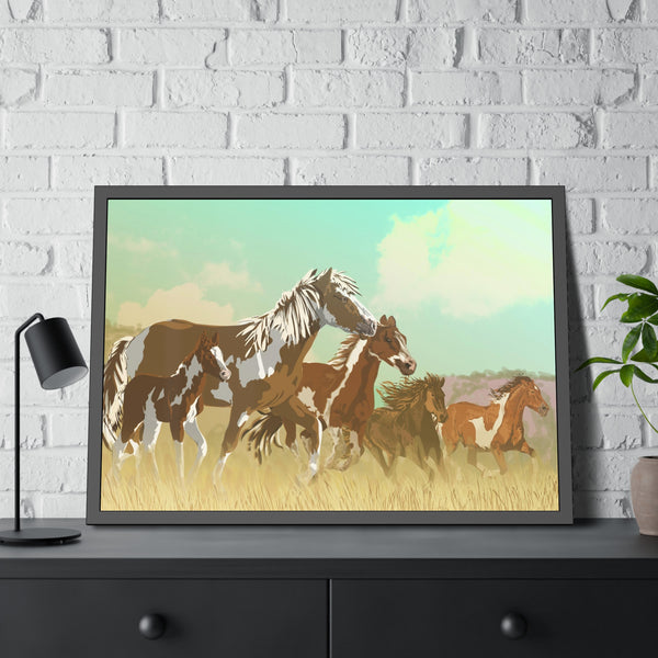 Mustangs Framed Paper Posters