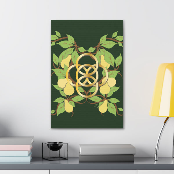 Five Golden Rings of Christmas  Canvas Gallery Wraps