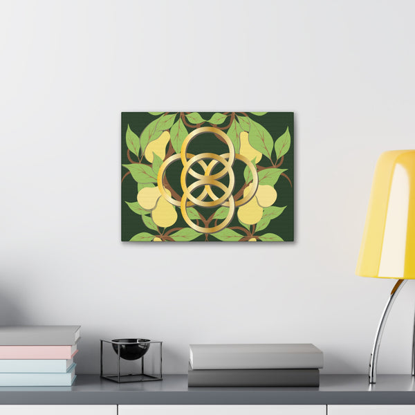 Five Golden Rings of Christmas  Canvas Gallery Wraps