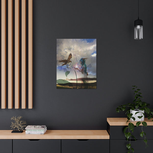 Hawk Goddess Canvas Gallery Wraps
