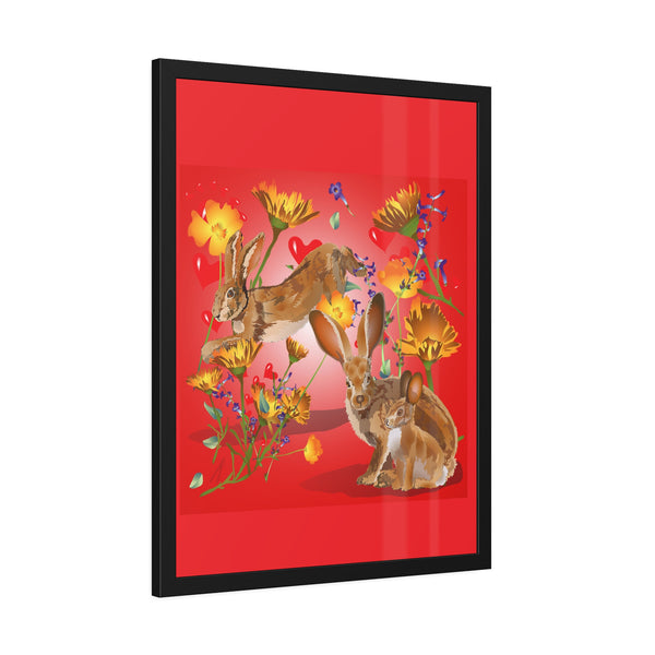 Jackrabbit Love Framed Paper Posters