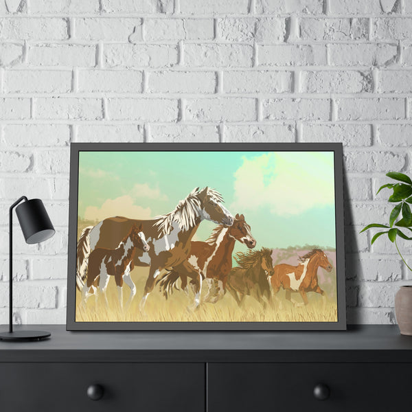 Mustangs Framed Paper Posters