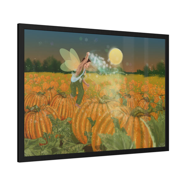 Pumpkin Fairy Framed Paper Posters