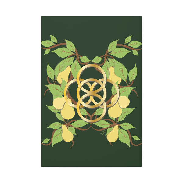 Five Golden Rings of Christmas  Canvas Gallery Wraps