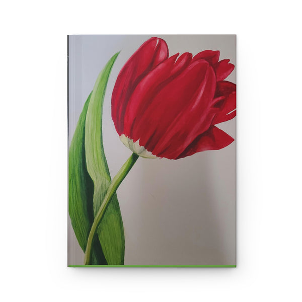 Red Tulip Hardcover Journal Matte