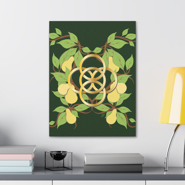 Five Golden Rings of Christmas  Canvas Gallery Wraps