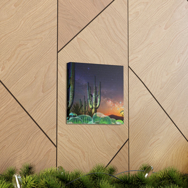 Cactus Glow Canvas Gallery Wraps