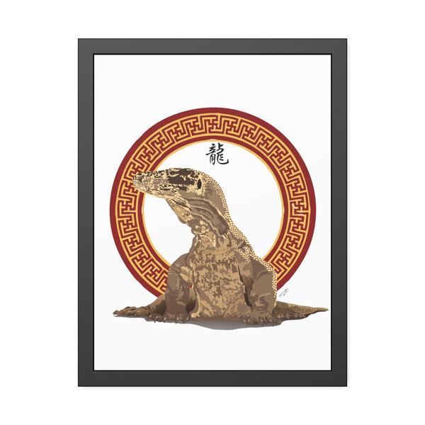 Komodo Dragon Framed Paper Posters