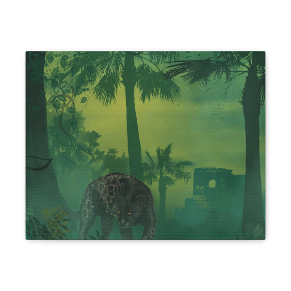 Jungle Panther Canvas Gallery Wraps