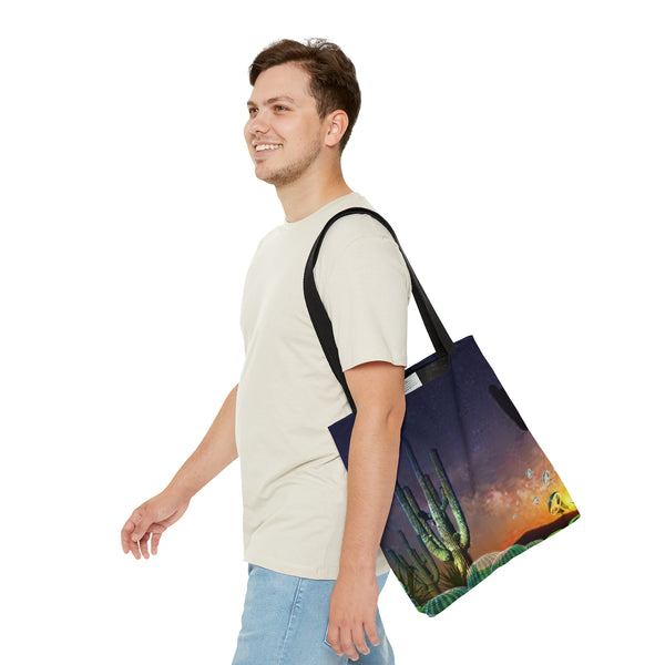 Cactus Glow AOP Tote Bag