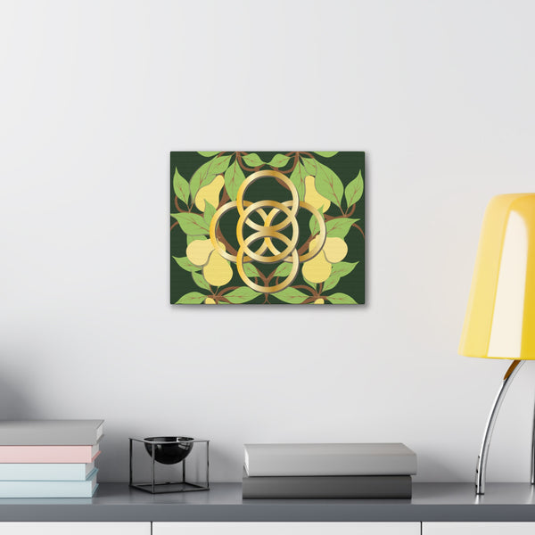 Five Golden Rings of Christmas  Canvas Gallery Wraps