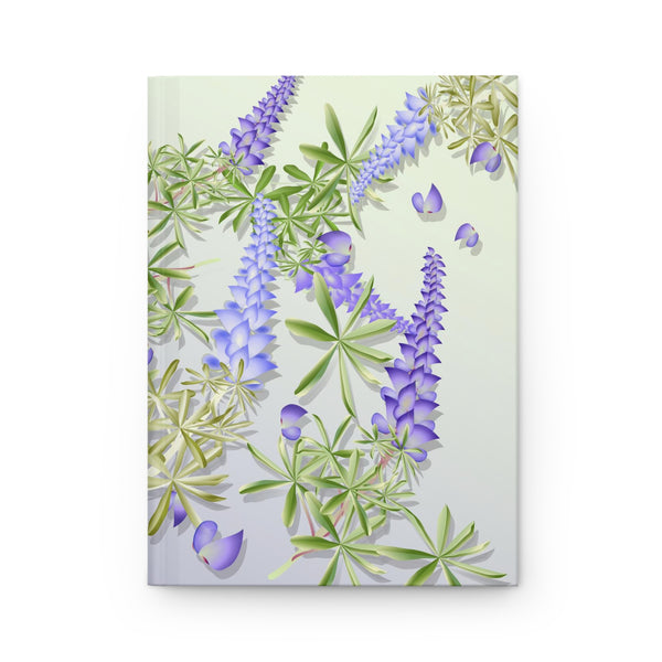 Blue Bonnet Lupins Hardcover Journal Matte
