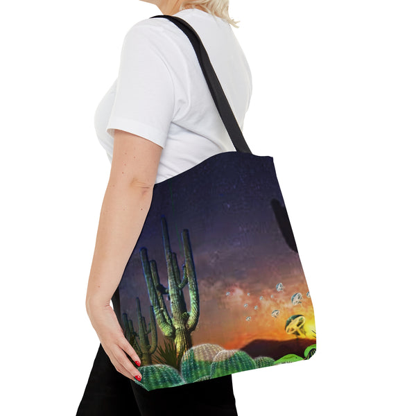 Cactus Glow AOP Tote Bag