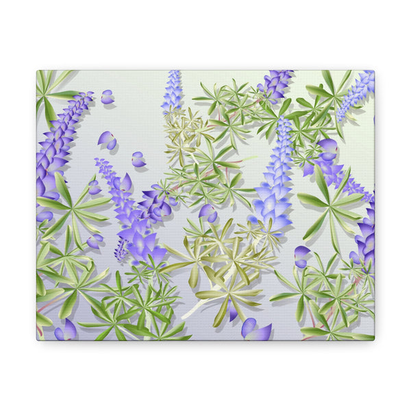 Blue Bonnet Lupins Gallery Wraps