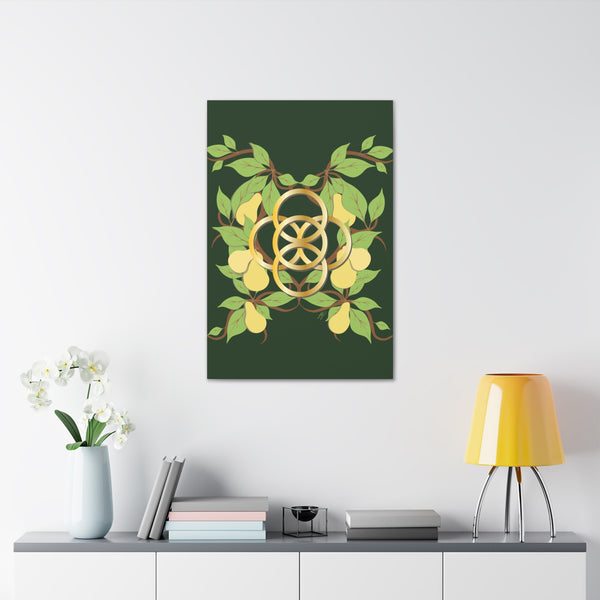 Five Golden Rings of Christmas  Canvas Gallery Wraps