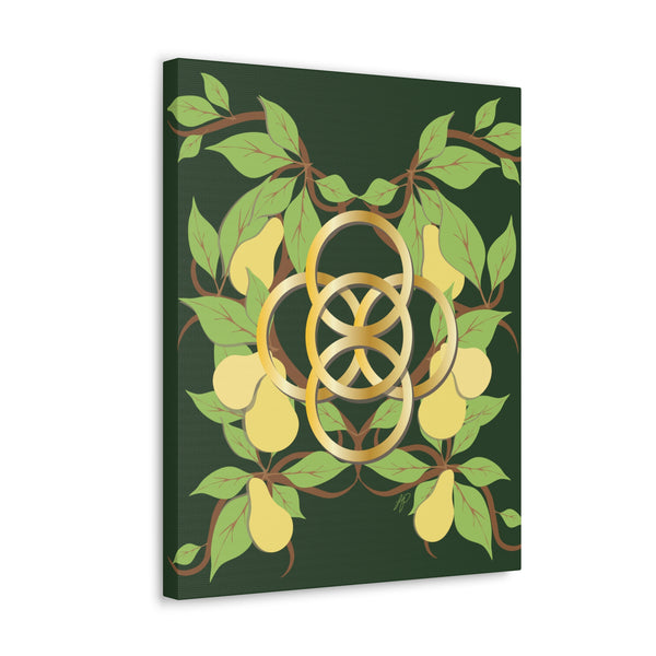 Five Golden Rings of Christmas  Canvas Gallery Wraps