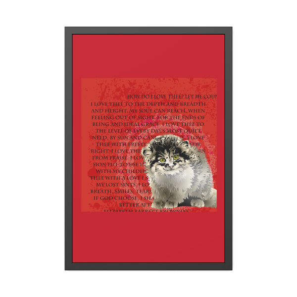 Love Pallas Cat Framed Paper Posters