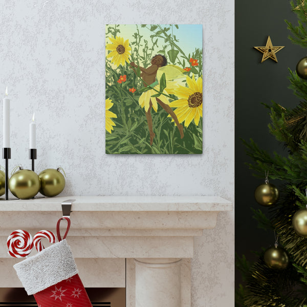 Sunflower Fairy  Canvas Gallery Wraps
