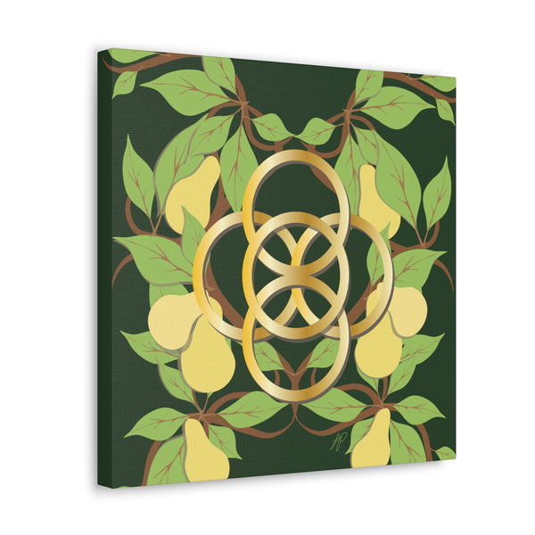 Five Golden Rings of Christmas  Canvas Gallery Wraps