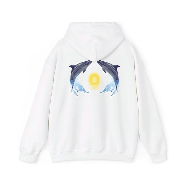 Dolphin Love Unisex Heavy Blend™ Hooded Sweatshirt