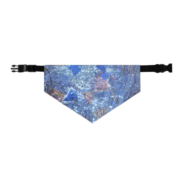 Ginkgo Leaves N Frost Pet Bandana Collar
