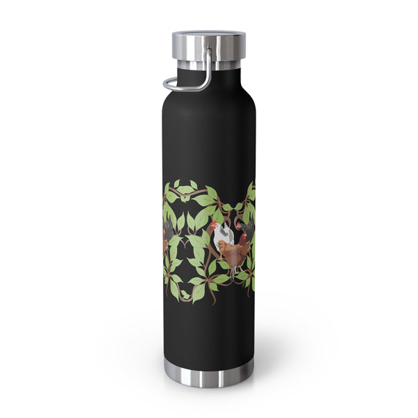 Three French Hens Copper Vacuum Insulated Bottle, 22oz