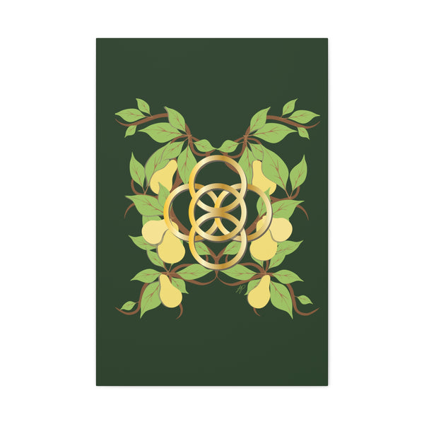 Five Golden Rings of Christmas  Canvas Gallery Wraps