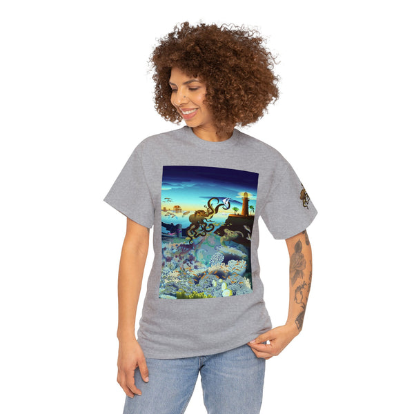 Above and Below Unisex Heavy Cotton Tee
