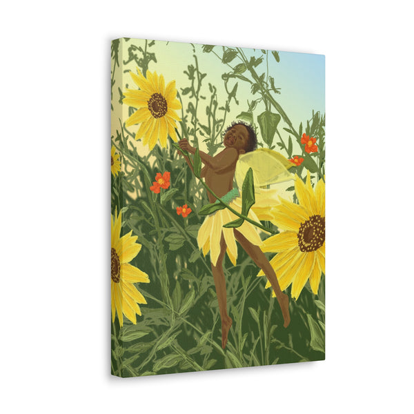 Sunflower Fairy  Canvas Gallery Wraps