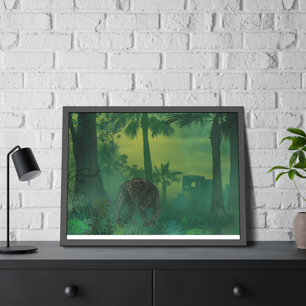 Jungle Panther Framed Paper Posters