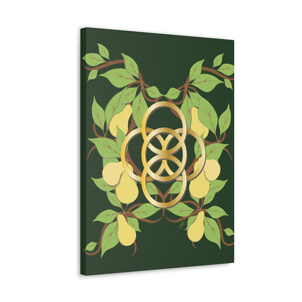 Five Golden Rings of Christmas  Canvas Gallery Wraps
