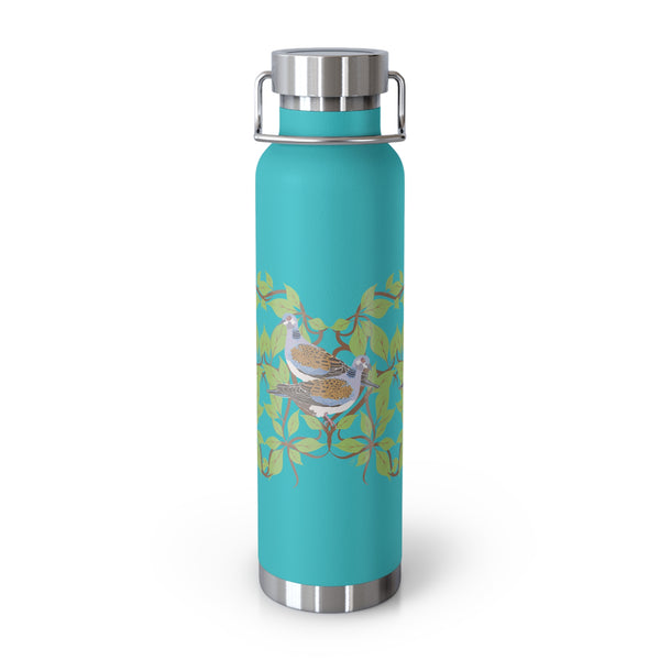 Two Turtle Doves Copper Vacuum Insulated Bottle, 22oz