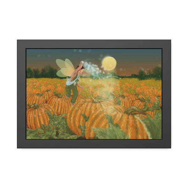 Pumpkin Fairy Framed Paper Posters